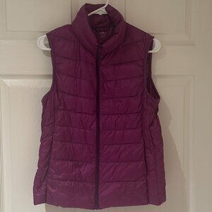 Uniqlo Purple‎ Puffer Vest Down Lightweight Durable Medium Gorpcore